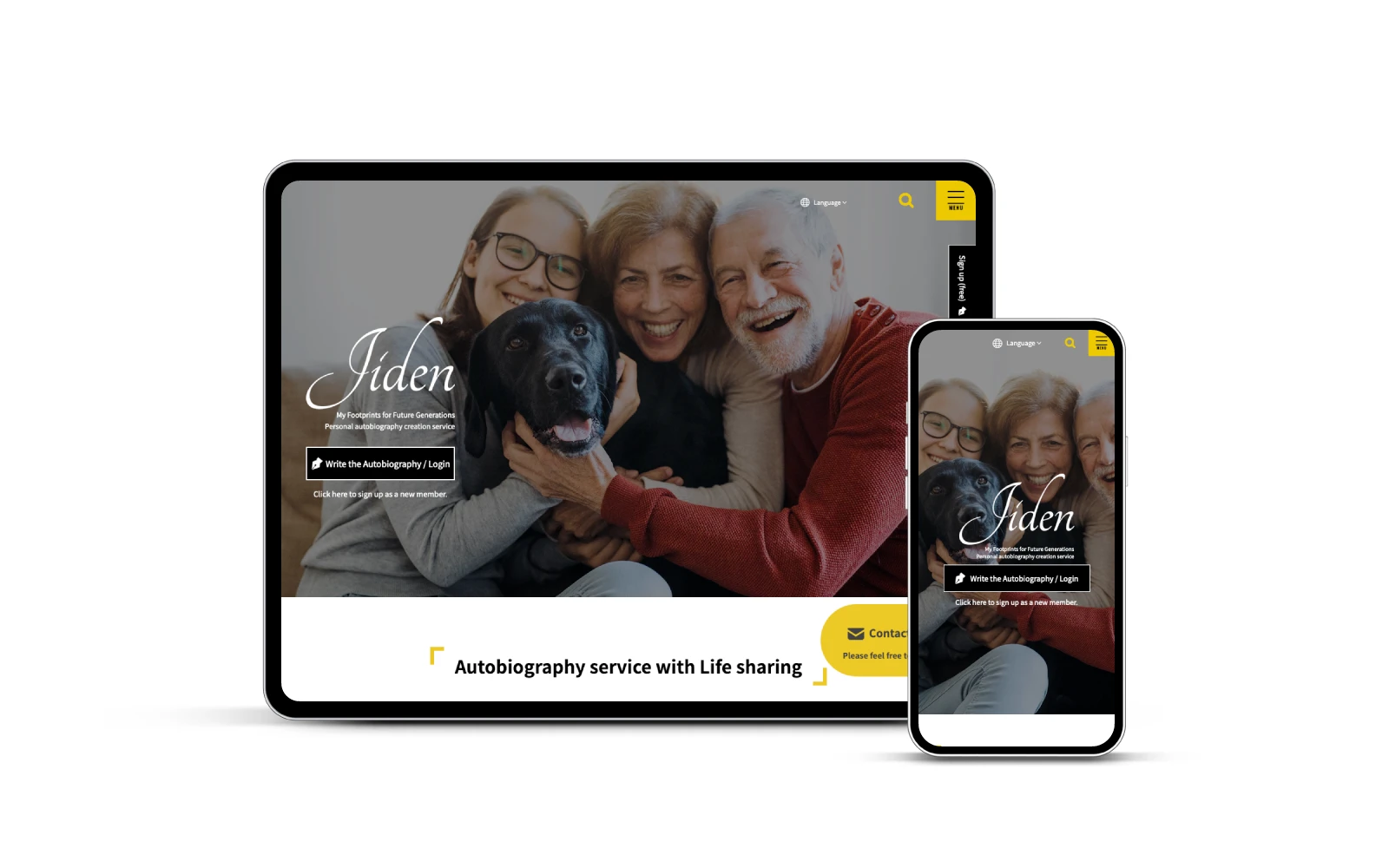 Miyabi service site design.